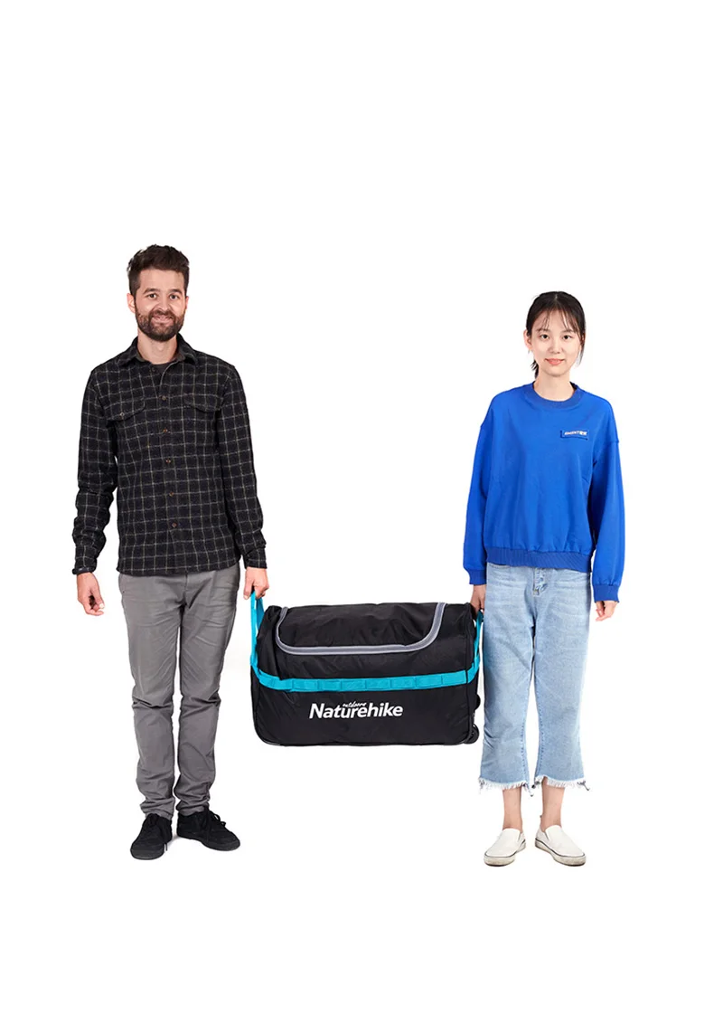 Naturehike чемодан 110L на колесиках, складная сумка для хранения, для путешествий, палатки, кемпинга, оборудование, большая Портативная сумка для мусора