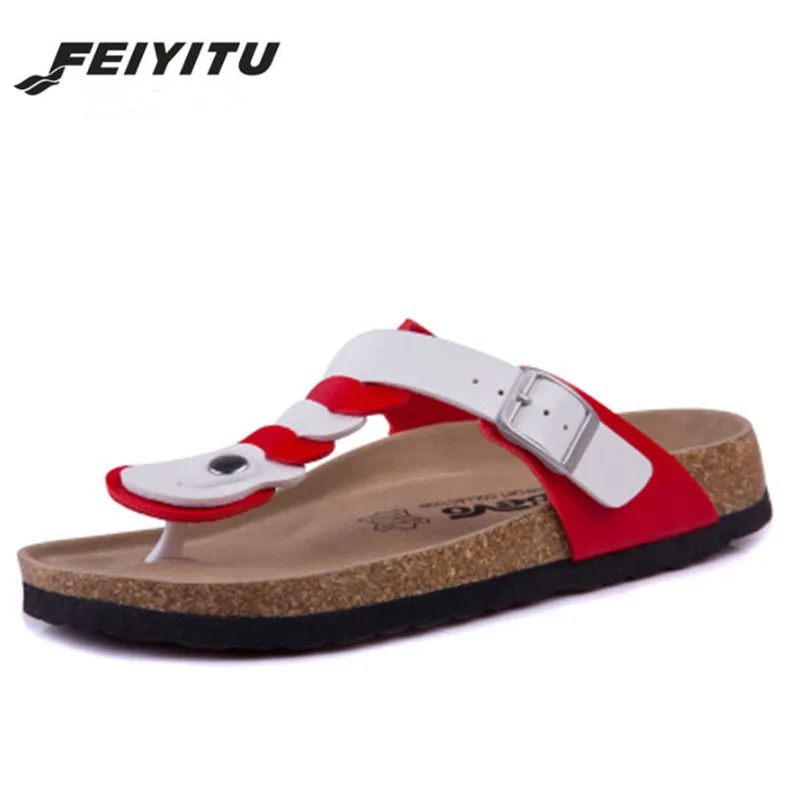 Женские шлепанцы FeiYiTu тапочки на плоской подошве новинка 2018 женские летние