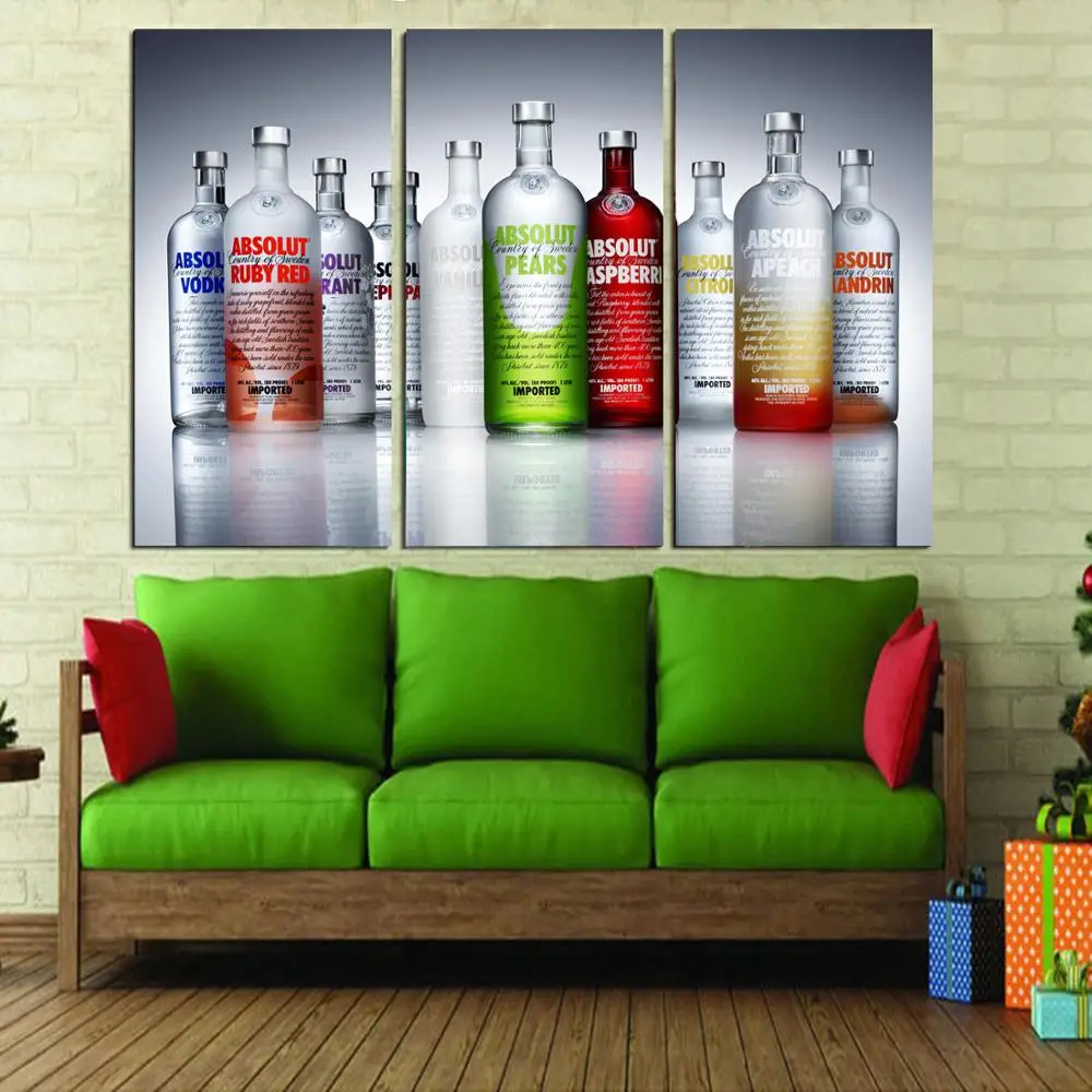 

Drop shipping 3 Panel printed painting Still life painting Wall Art Picture Home Decoration Living Room Modern painting LS459