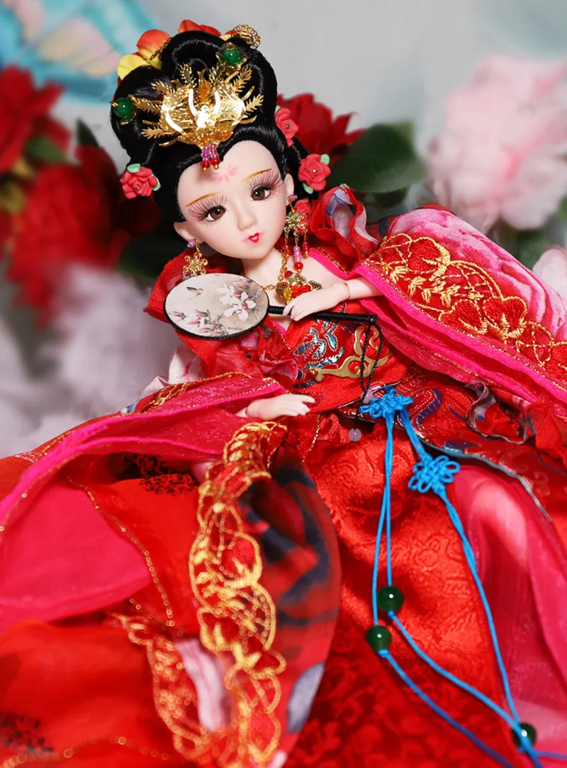 35 см коллекционные Древние китайские куклы четыре красотки Yang Guifei Кукла