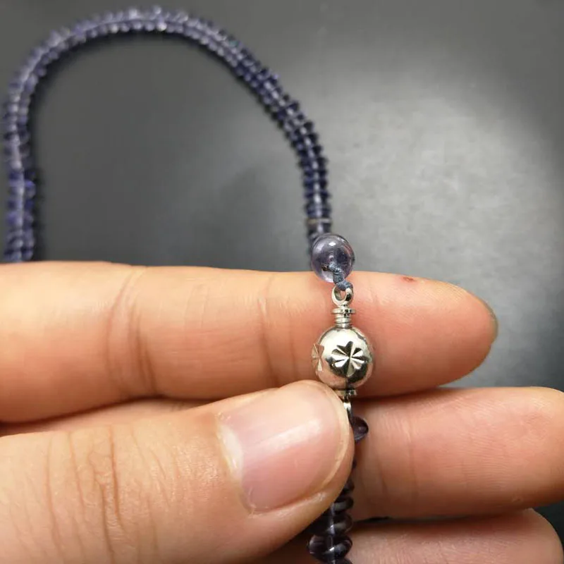 Tbj DIY Естественный голубой айолит свободные драгоценных камней бусы для браслет и