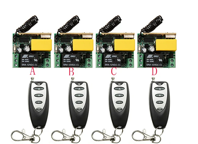 

AC220V 1CH 10A Receiver+Transmitter RF Wireless Remote Switch light /lamp/ window/Garage Doors shutters projection screen
