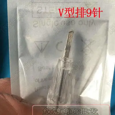 9V 15PCS Needle Mastor Перманентный макияж цифровой роторный бровей машина комплект, картридж татуировки микроблейдинг лезвия Mastor иглы доступны - Цвет: 9V 15PCS Needle