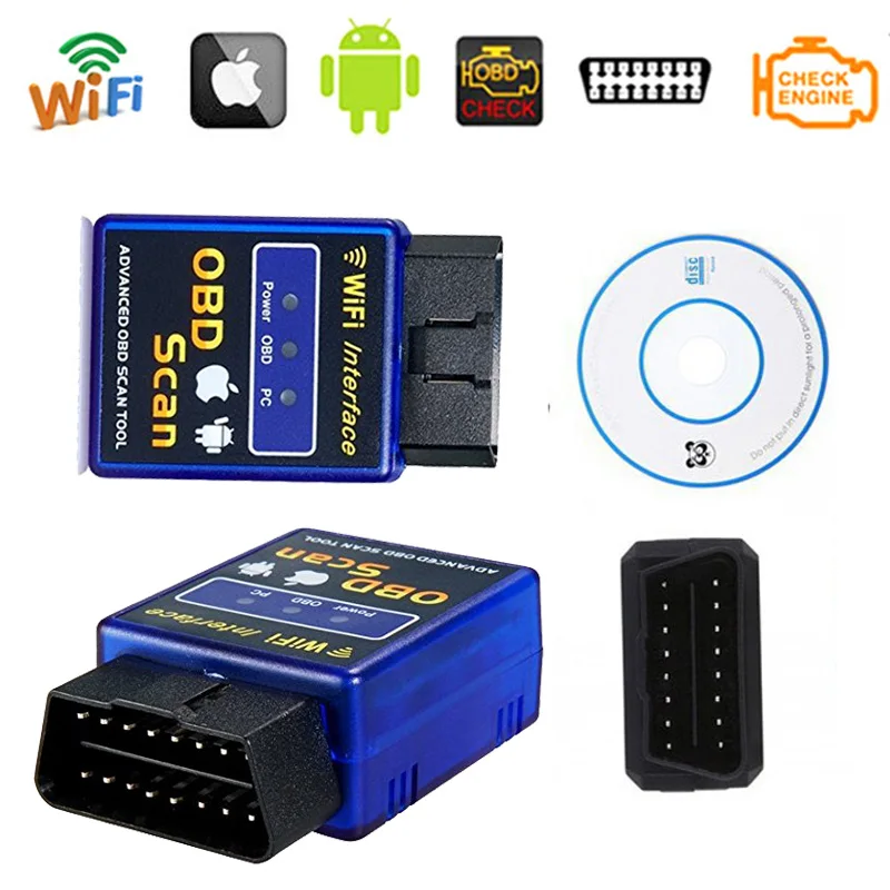 Автомобильный диагностический сканер EasyDiag wifi ELM 327 obd 2 автоматический инструмент