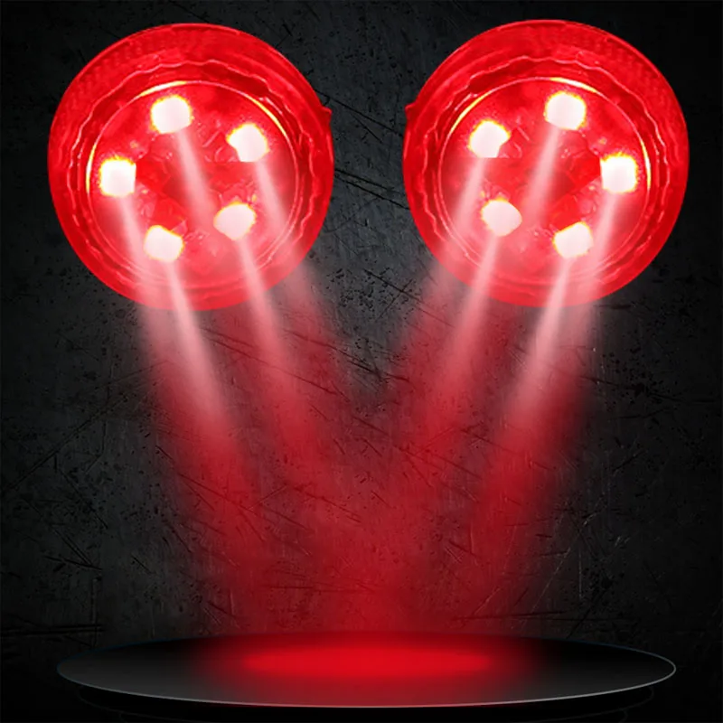 2pcs 5LEDs Red Беспроводной светодиодный Предупреждение льный фонарь для открывания двери автомобиля, магнитная вспышка, стробоскоп, сигнальные огни, 3/5 светодиодный s Красный, защита от столкновения сзади - Испускаемый цвет: 2pcs 5LEDs Red