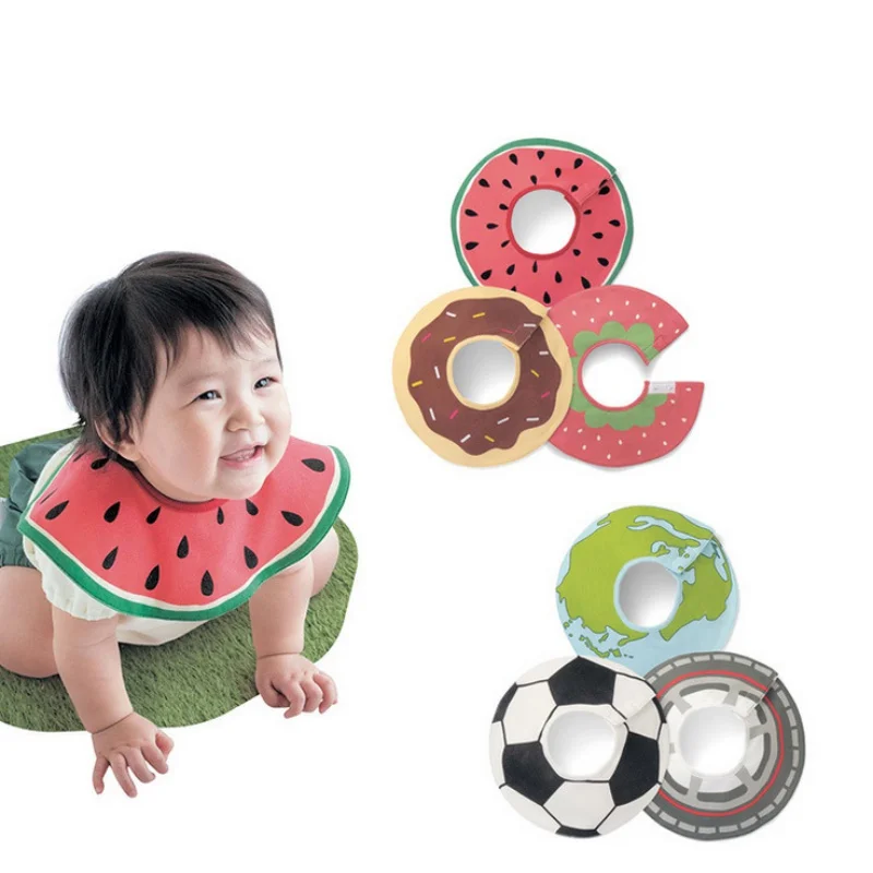 Детские Многофункциональные непромокаемые детские нагрудники с круглым принтом