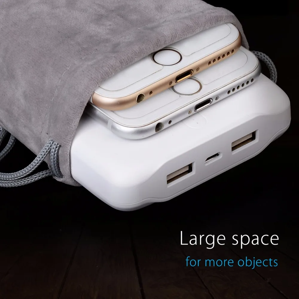 Бархатная сумка для хранения телефона ORICO зарядное устройство USB/кабель