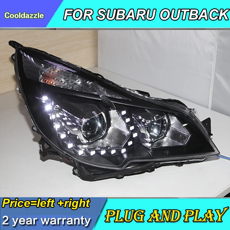 Для SUBARU OUTBACK LEGACY светодиодный фар головного лампы 2010 2011 2012 2013 год с Габаритные