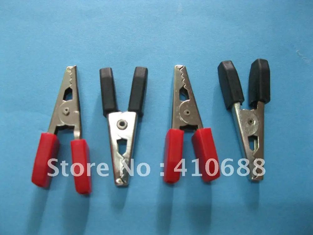 100 шт. в упаковке Зажим аллигатора с красным и черным зажимом для ботинок высокое