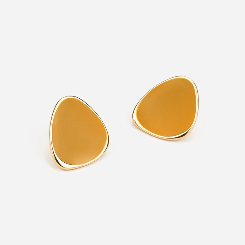 Dipress 1pc Free Collocation Enamel Stud Earrings Multicolored Irregular Alloy Earring For Girls Fashion Jewelry | Украшения и