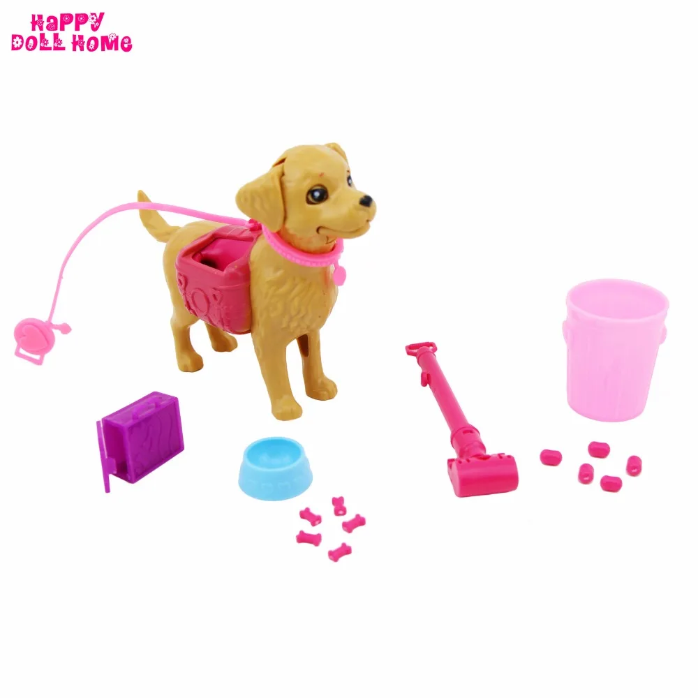 Пластиковые наборы для собак корм костяная чаша кормления аксессуары кукольного