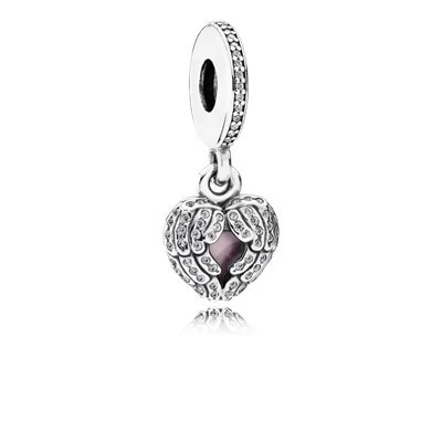 FEICHUAN гламурный Европейский бусина из серебра 925 пробы Кулон fit Pandora браслет ожерелье DIY подарки Для Подружек - Цвет: with logo