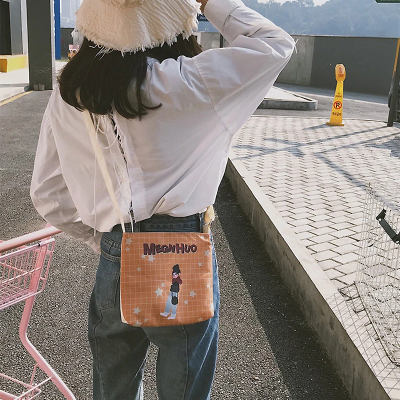 Youda японский Harajuku стиль Оксфорд ткань через плечо милая девушка красочные модные