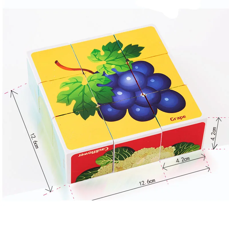 Onshine деревянные шестигранные 9 grain puzzle Дети 3D стоячий объем детские игрушки для