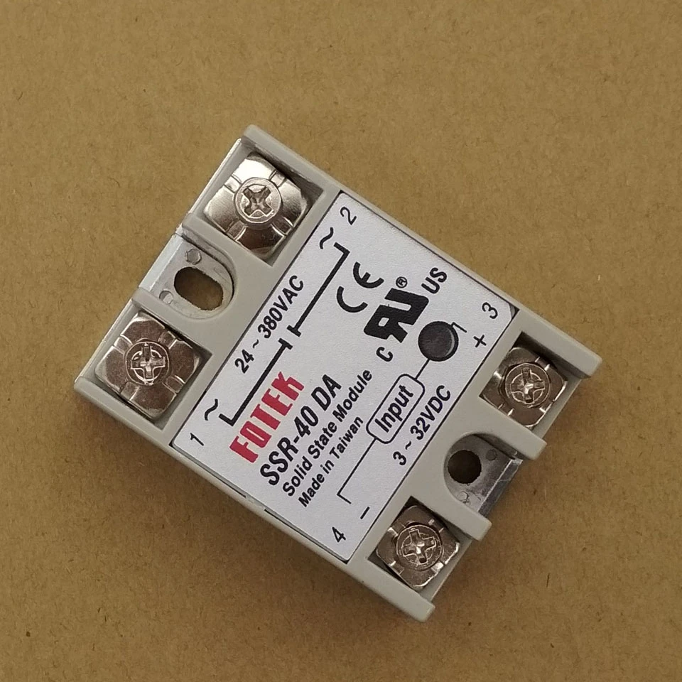 1 шт. SSR40DA SSR-40DA производитель 40A ssr реле, вход 3-32VDC выход 24-380VAC