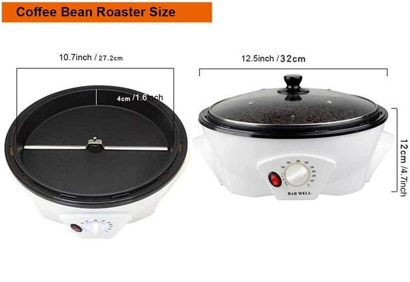 Обжарочный аппарат для зерен кофе дома Bean Baker Roaster Ho использовать держать Электрический Кофе Машина для обжаривания зерен для домашнего использования