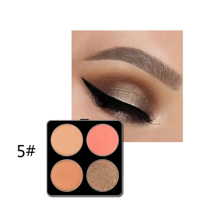 Mini 4-Color Eyeshadow Palette Waterproof Not Blooming Eyeshadow DIY Replaceable Eyeshadow Box