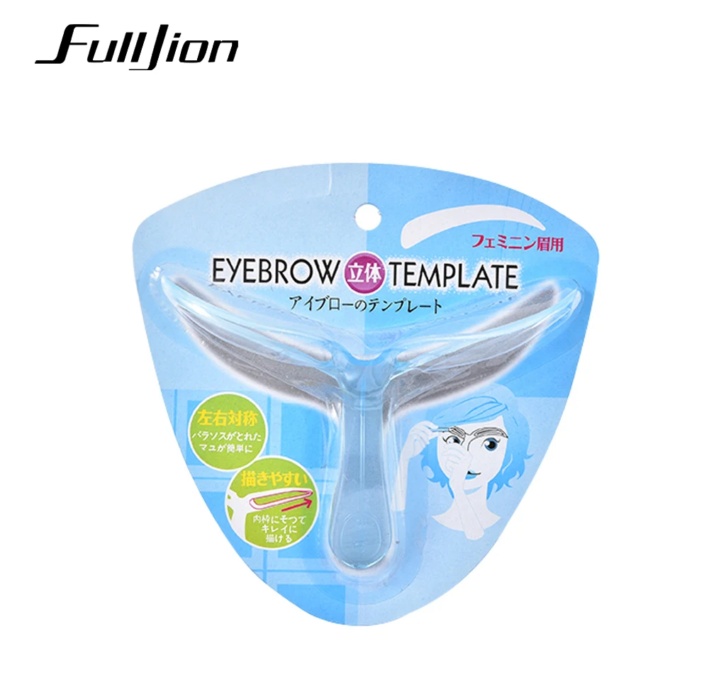 Fulljion 1 шт. трафареты для бровей Шаблон DIY для ухода за бровями корректор бровей линейка красота женщина Макияж инструмент случайный цвет