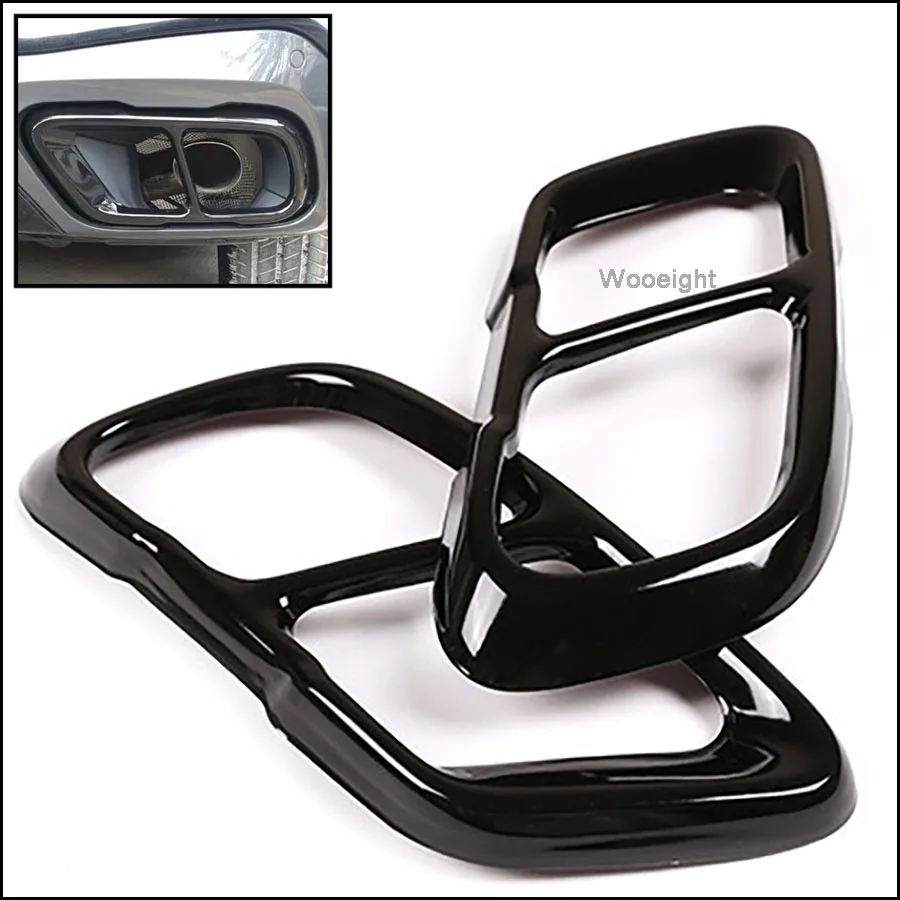 2 шт. Обложка для выхлопной трубы из нержавеющей стали|Хромирование| |