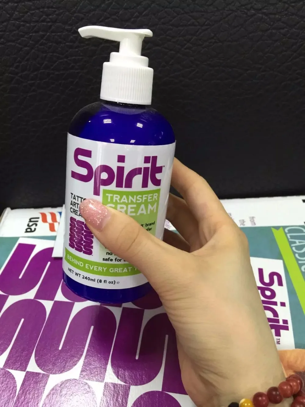 Spirit Transfer Cream крем для переноса татуировки, Профессиональный гель для переноса татуировки трафарет праймер материал крем(8 унций) 250 мл чернила для татуировки