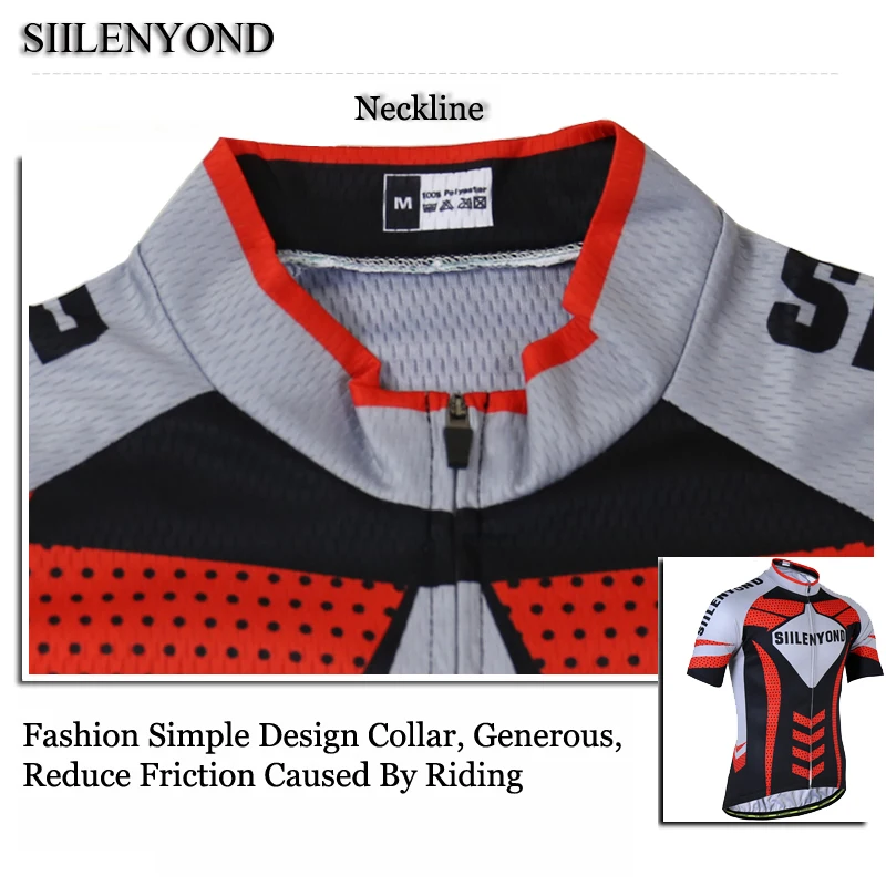 SIILENYOND Велоспорт Джерси Mtb езда на велосипеде Набор велосипедная одежда Roupa Ciclismo