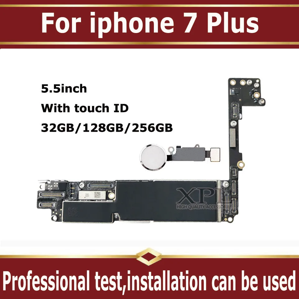 Оригинальная разблокированная материнская плата для iphone 7 Plus с сенсорным