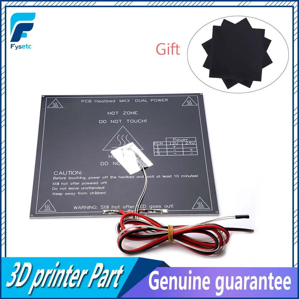 3D принтер PCB MK3 Heatbed + стикер светодиодный резистор кабель 100K ohm Термисторы с