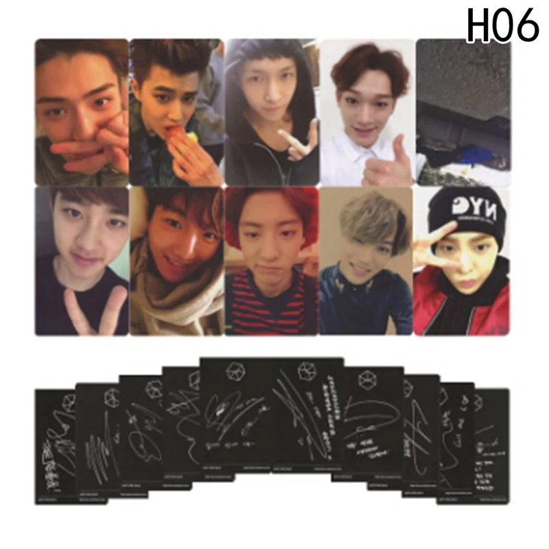 Youpop KPOP EXO K M точное Лото завод 3 EX'ACT альбом самодельные бумажные карты K-POP Подпись LOMO фото карта Фотокарта