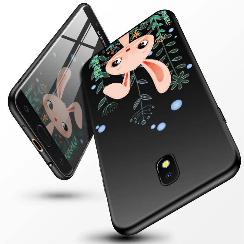 Силиконовый чехол с мультяшным рисунком для Samsung Galaxy J8 2018 оригинальный 3d рельефом