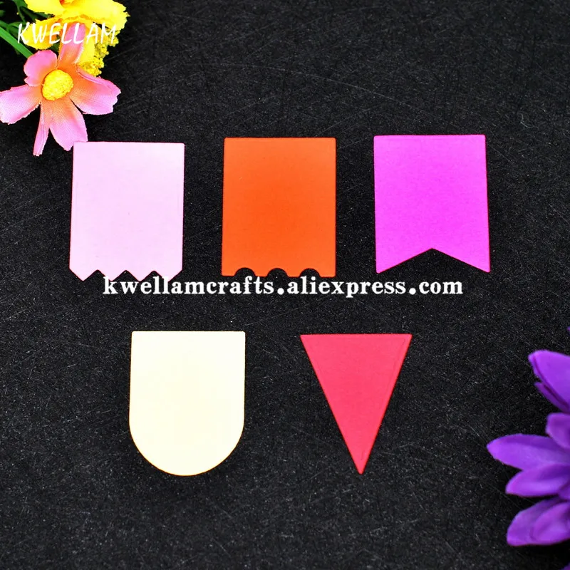 5 шт. бирки этикетки карты металлические штампы для DIY Скрапбукинг Фотоальбом