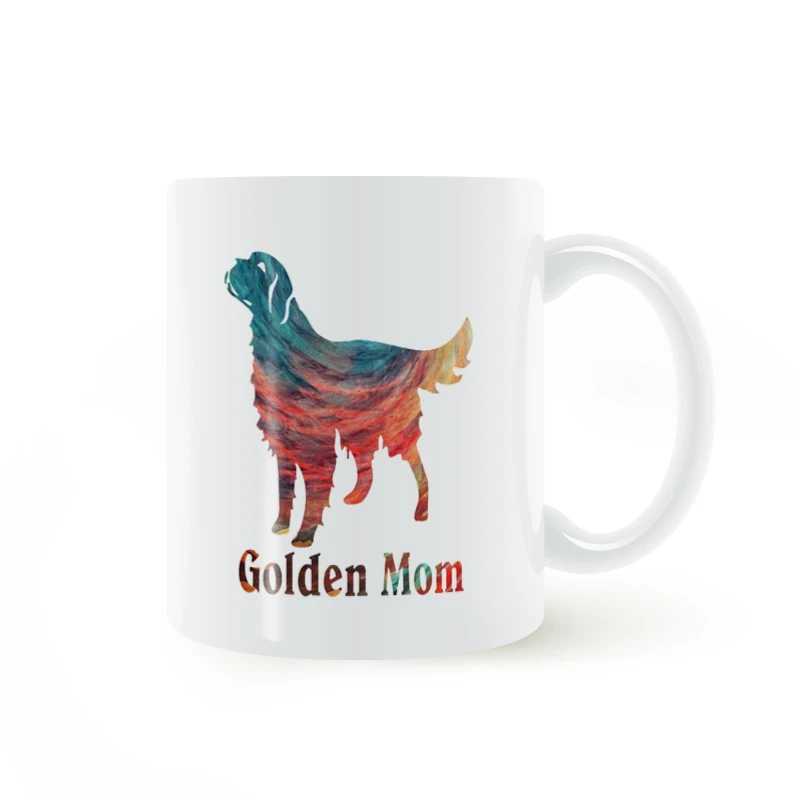 Золотая мама золотой ретривер Кружка Кофе Молоко творческая керамическая кружка