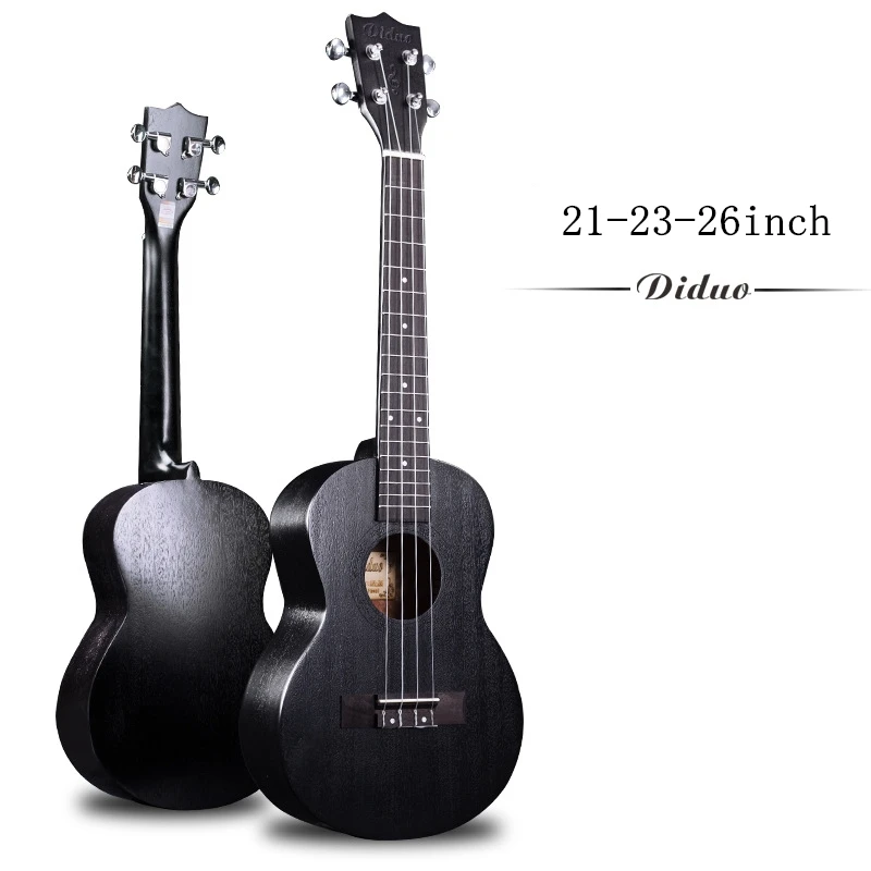 Soprano Concert Tenor Acoustic Electric Ukulele 21 23 26 Inch Mini Guitar Ukelele Black Mahogany Guitarra Plug-in pick up Uke | Спорт и