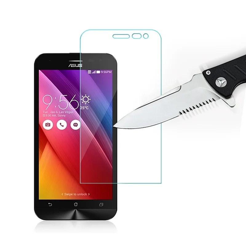 2 шт./лот 9H 0,26 мм закаленное стекло для Asus Zenfone 2 Laser 5,0 дюймов ZE500KL ZE500KG Z00ED Z00RD Защитная пленка для экрана