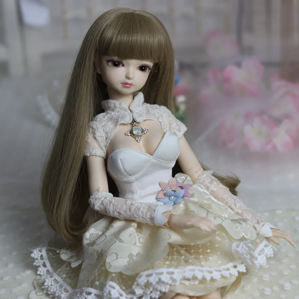 Шарнирная кукла Dream Fairy 1/4 45 см милая девушка с макияжем золотые длинные волосы