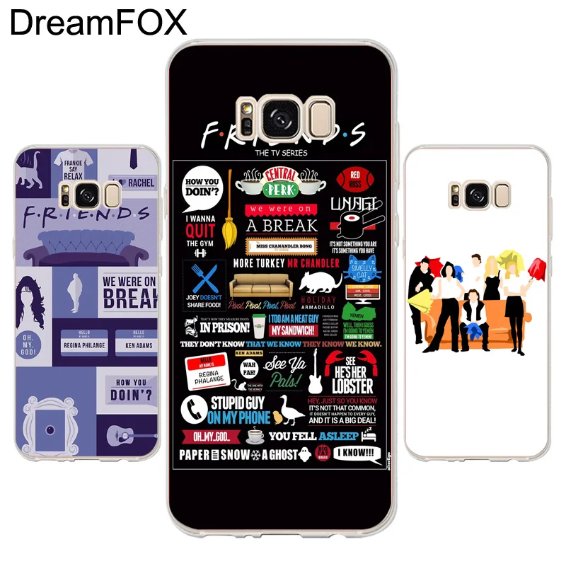 DREAMFOX K102 друзья ТВ шоу Мягкий ТПУ силиконовый чехол для samsung Galaxy Note S 6 7 8 9 Edge Plus Grand
