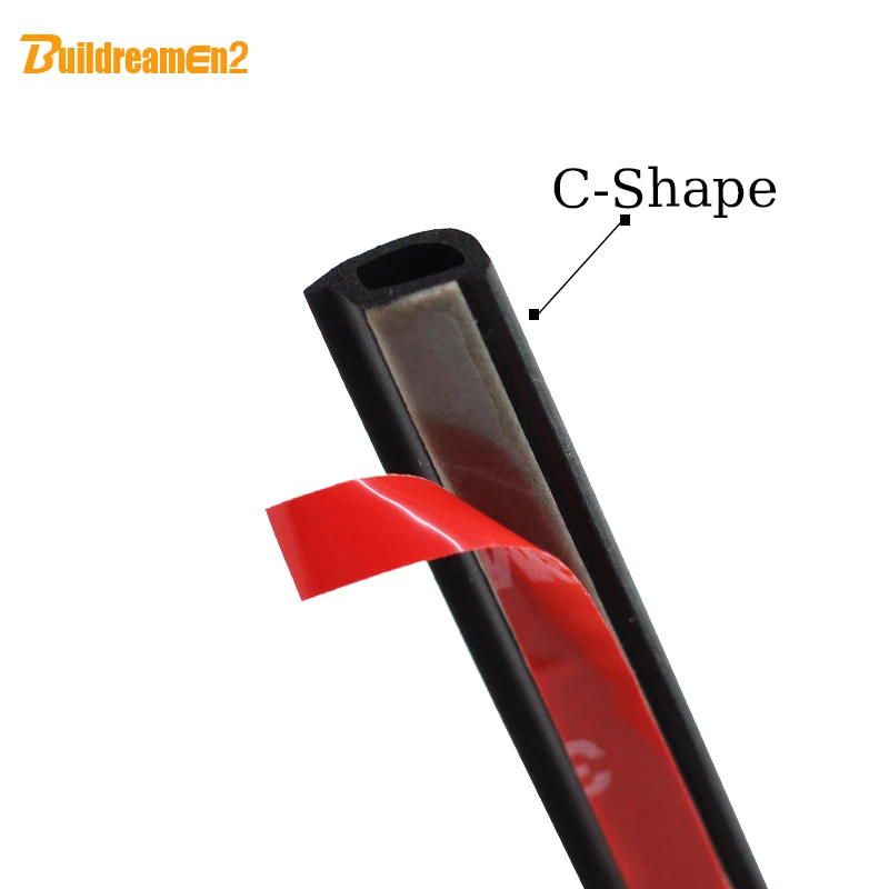 Buildreamen2 автомобильный Стайлинг двери багажника капота уплотнительная полоса для