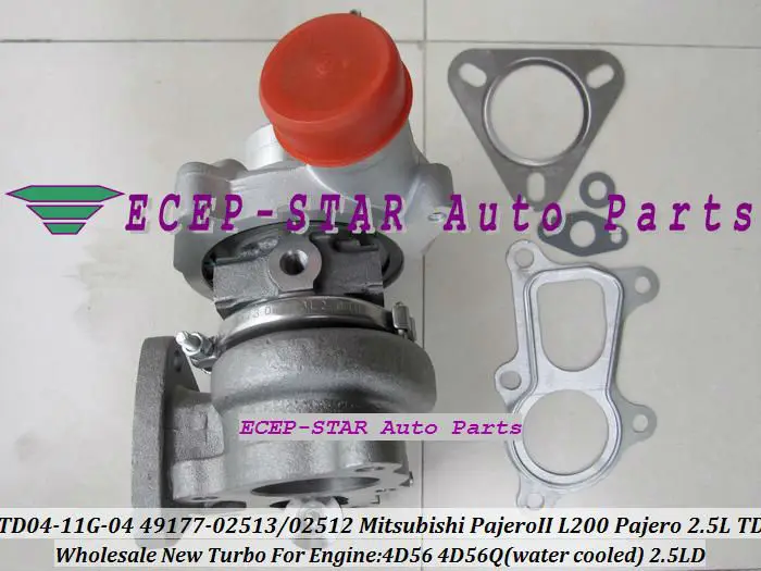 TD04 11G 49177 02513 02512 28200 42540 07612 турбо для Mitsubishi L200 MONTERO PAJERO Galloper 4D56 4D56Q 2.5L|turbocharger