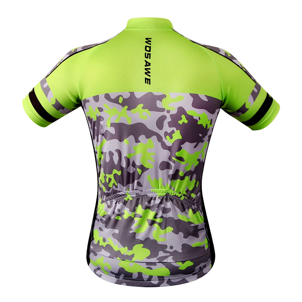 WOSAWE Мужские велосипедные майки-короткие майки Camisa Ciclismo Preto e Branco камуфляжная