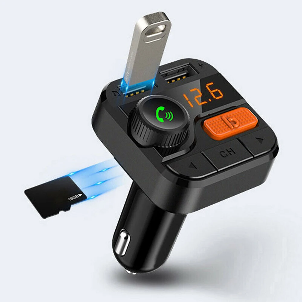Автомобильное зарядное устройство 3 4 А Быстрое беспроводное Bluetooth 5 0 USB