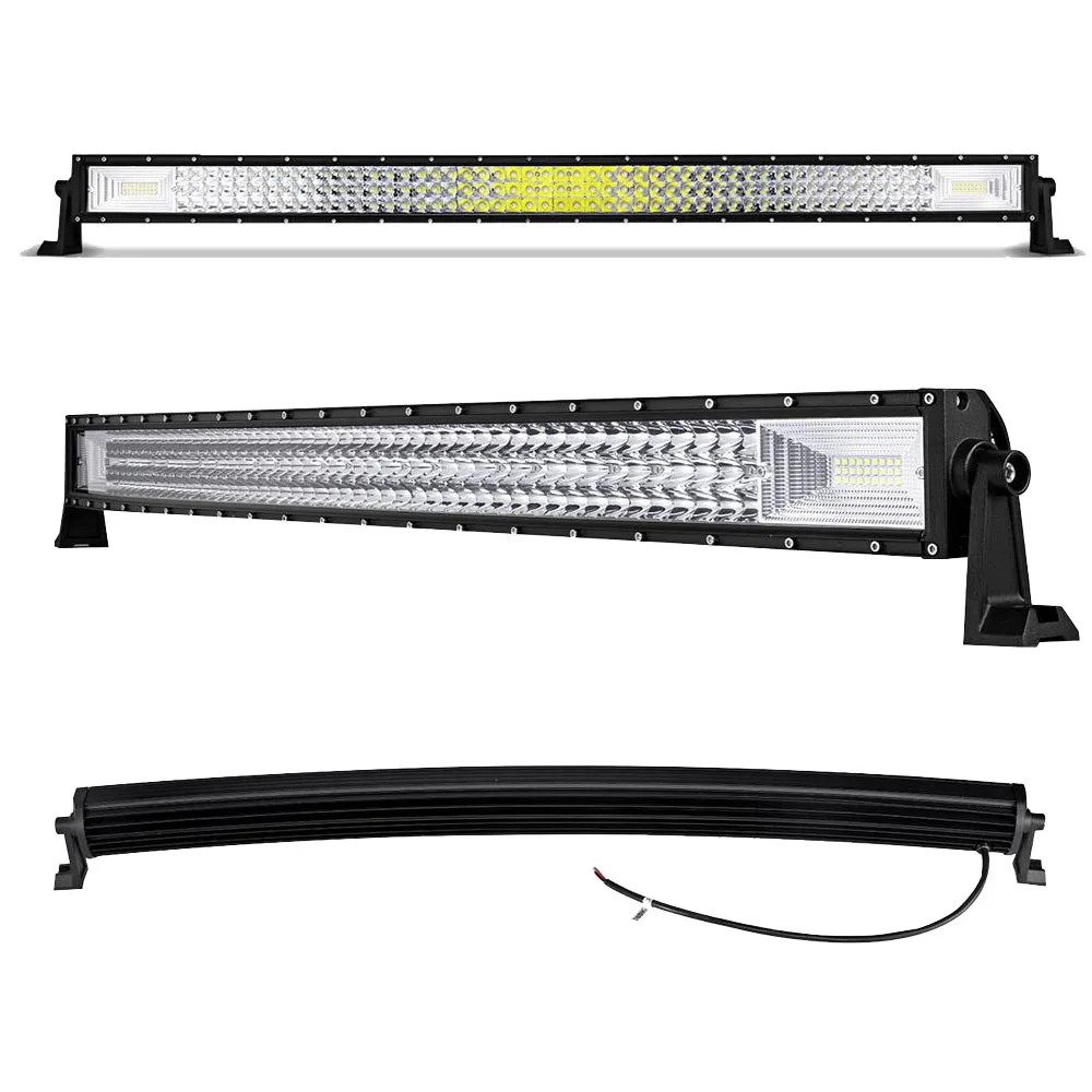 Auxmart 2" 324 Вт 34" 486 Вт 4" 594 Вт 50" 702 Вт трехрядный изогнутый СВЕТОДИОДНЫЙ световой бар внедорожный рабочий свет комбинированный Луч 4X4 4WD светодиодный бар 12 В 24 В