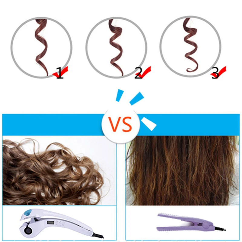 Нагревательный ЖК дисплей Дисплей бигуди для волос Styler Парикмахерская