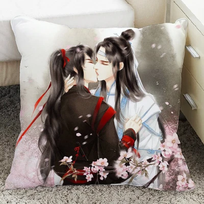 A Grandmaster демонического культивирования Wei Wuxian Lan wangji BL Yaoi Наволочка Чехол для подушки косплей подарок кровать/диван/автомобиль Декор - Цвет: A