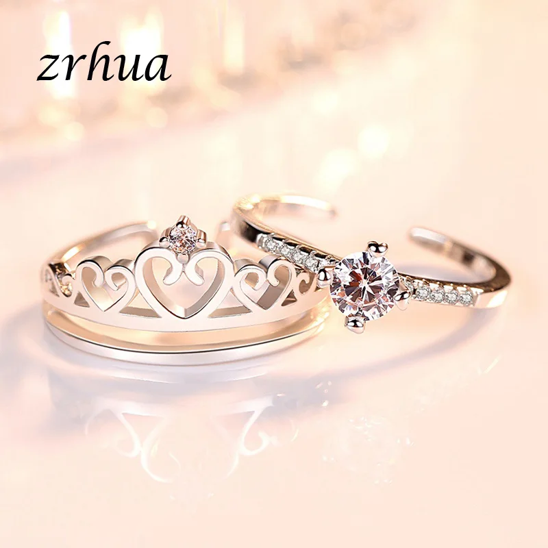 ZRHUA роскошный стиль акция горячая Распродажа блестящие кубические циркониевые