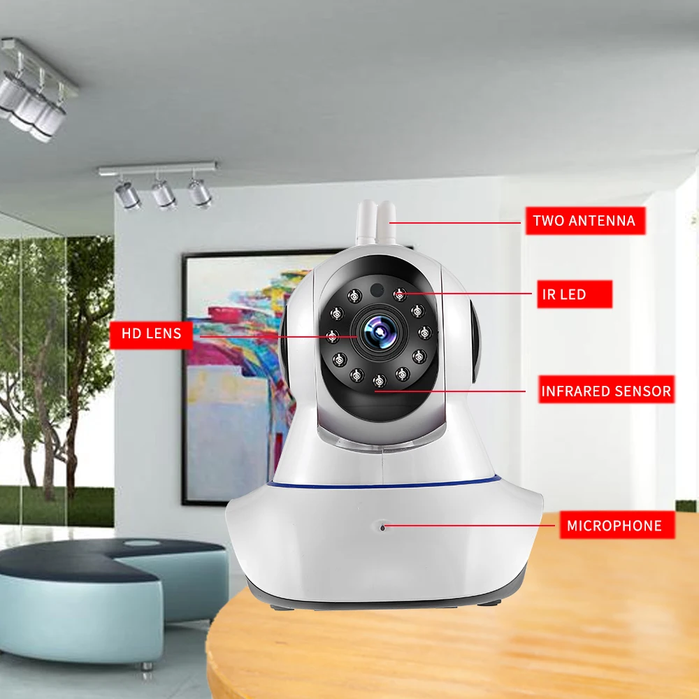 1080P IP камера беспроводная домашняя безопасность Wifi двухсторонняя аудио ночного