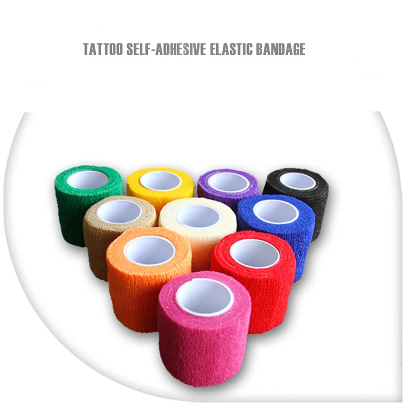 10 шт. одноразовые самоклеящиеся эластичные ленты для ручек|tattoo grip bandage|tattoo