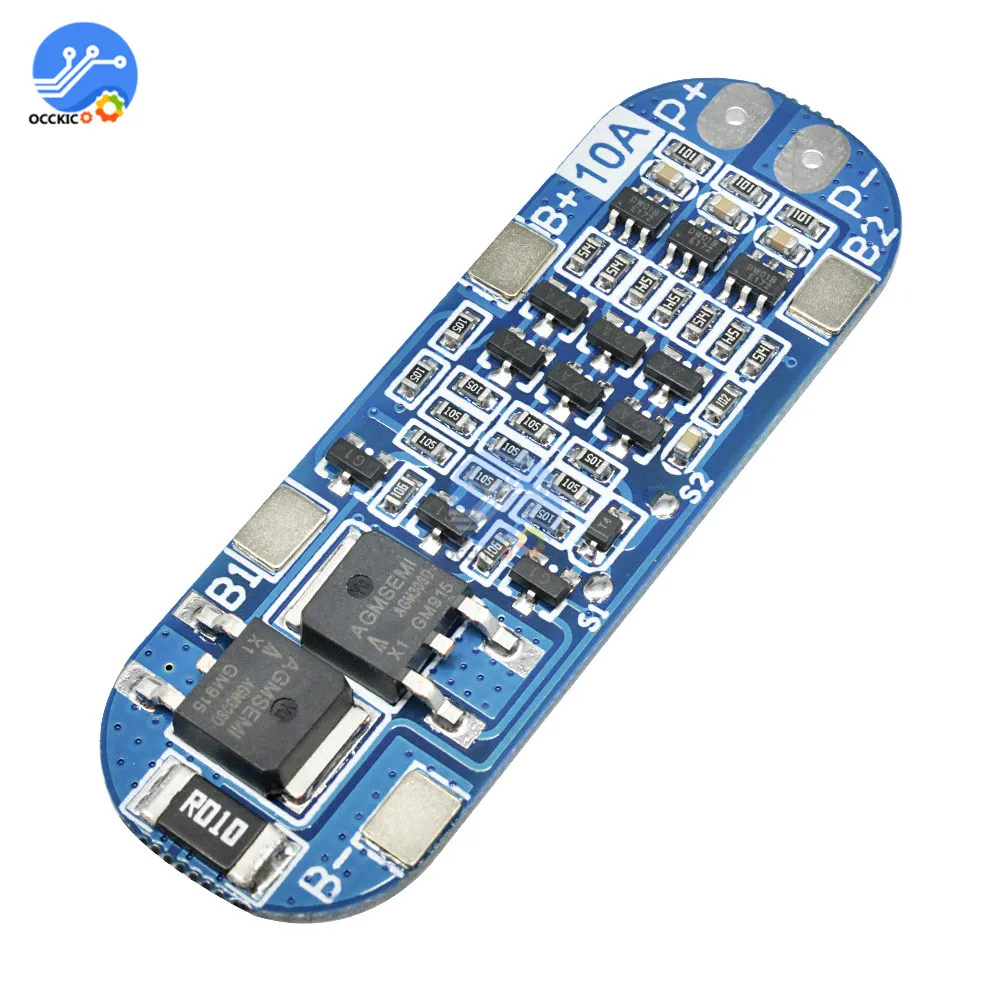 Защитная плата bms 3s для литий ионных аккумуляторов 18650 балансир PCB BMS 10A модуль 12 6 В
