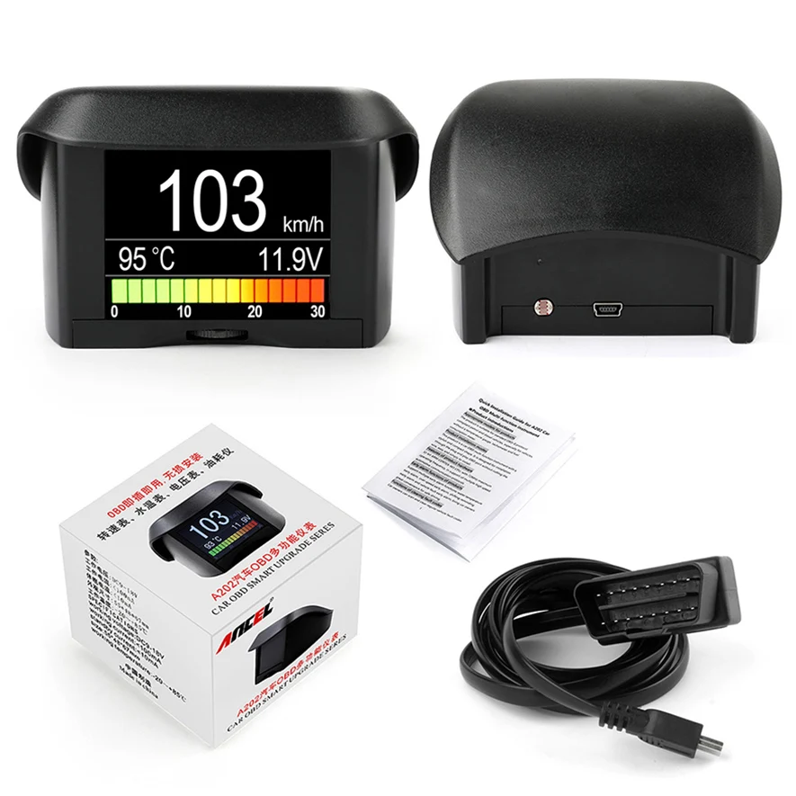 Автомобильный сканер 2018 OBD2 A202 Smart OBDII автомобильный измеритель скорости воды