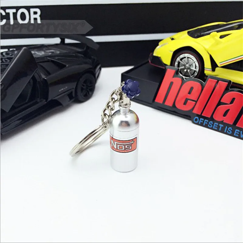 Модный металлический брелок автомобильный брелок-держатель для NOS Turbo бутылка