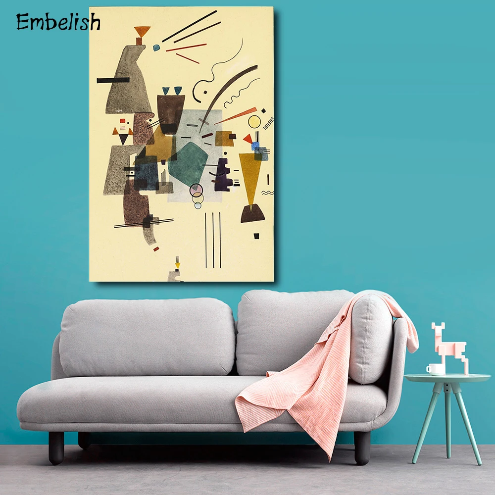 

Embelish 1 Pieces Modern Home Decor Wall Art Pictures For Living Room HD Canvas Paintings Bedroom Wassily Kandinsky Artworks