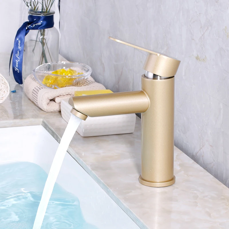 Черный Бронзовый Золотой из нержавеющей стали смеситель для раковины горячей и